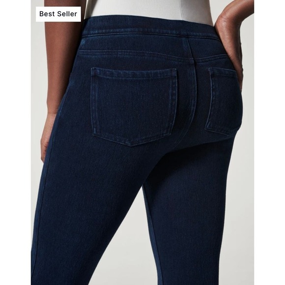 Spanx Jean-ish Ankle Pull On Leggings Size M Tall Denim - Picture 4 of 12